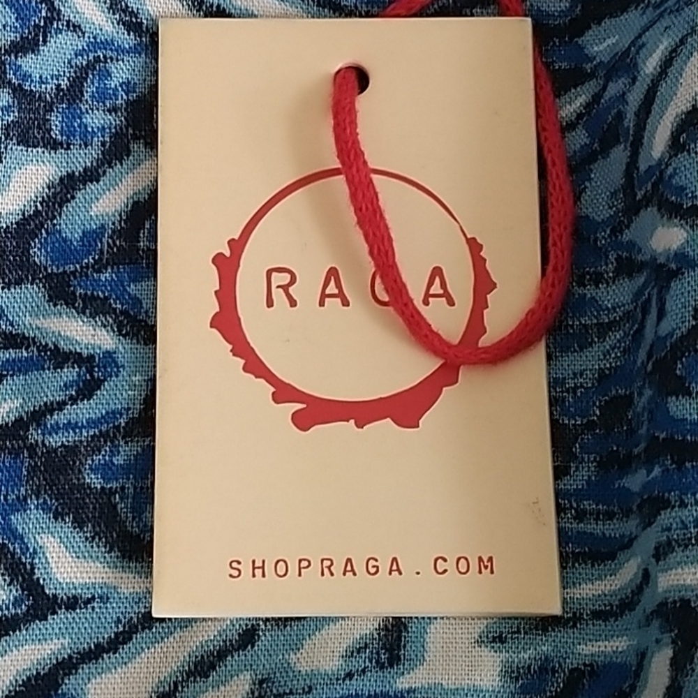 RAGA Blue Duster Kimono Beach Coverup XS - Picture 7 of 10